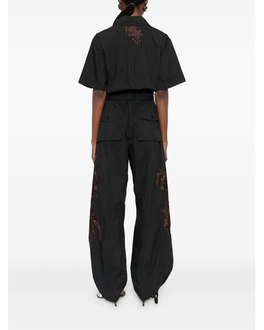 Tuta Intera Con Ricamo di P.A.R.O.S.H. in Black