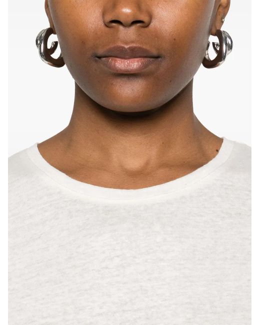 Majestic Filatures White Crew-Neck T-Shirt