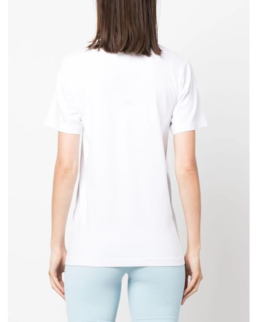 Sporty & Rich Blue Logo-Print Cotton T-Shirt