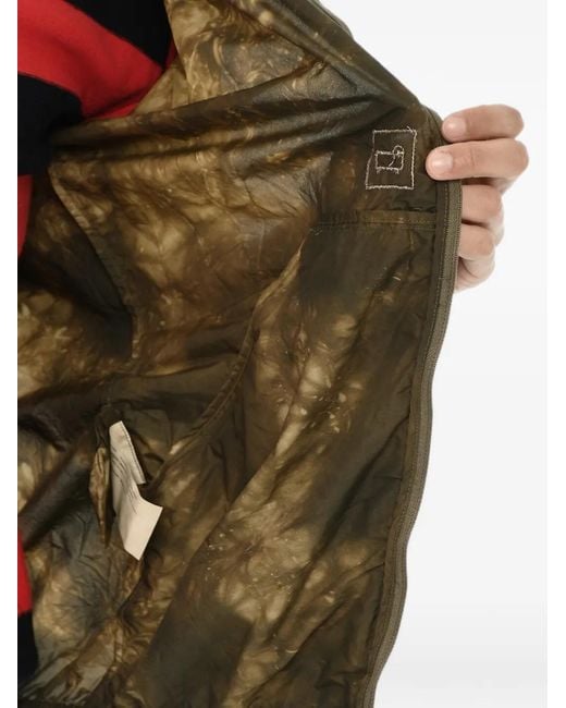 Woolrich Green Tie-Dye Effect Hooded Jacket for men