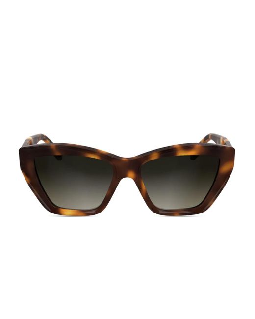 Karl Lagerfeld Black Sonnenbrille Mit Logo-Print