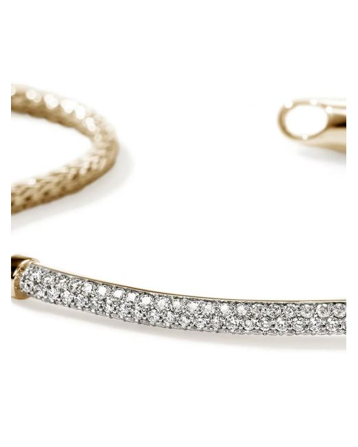 John Hardy White 14Kt Jh Essential Diamond Bracelet