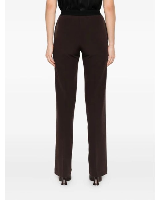 ERMANNO FIRENZE Brown Hose mit elastischem Bund