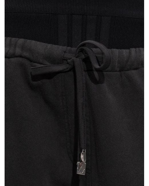 The Attico Black Drawstring Track Pants