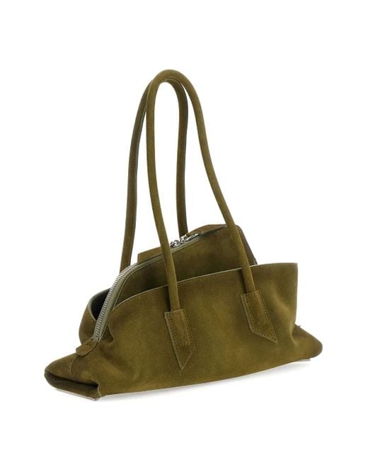 The Attico Green La Passeggiata Tote Bag