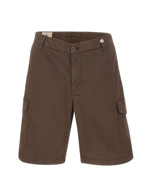 Myths Brown Cargo Shorts for men