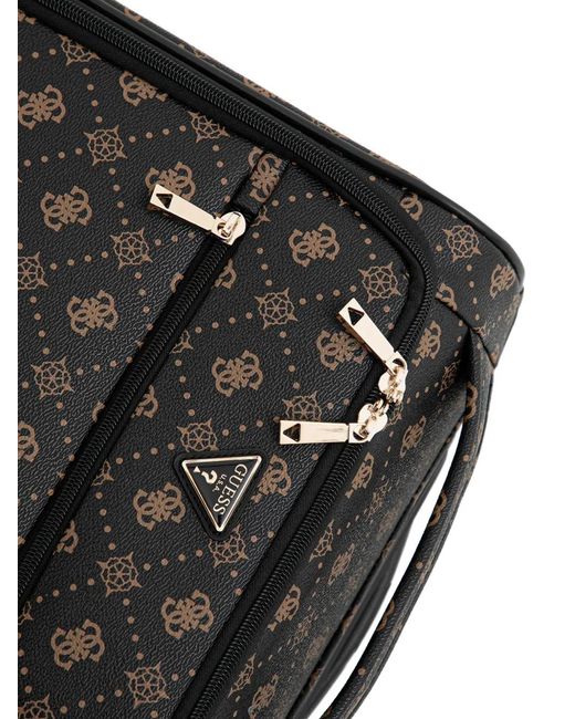 Guess Black Silia 4G Monogram Zip-Fastening Troley Travel