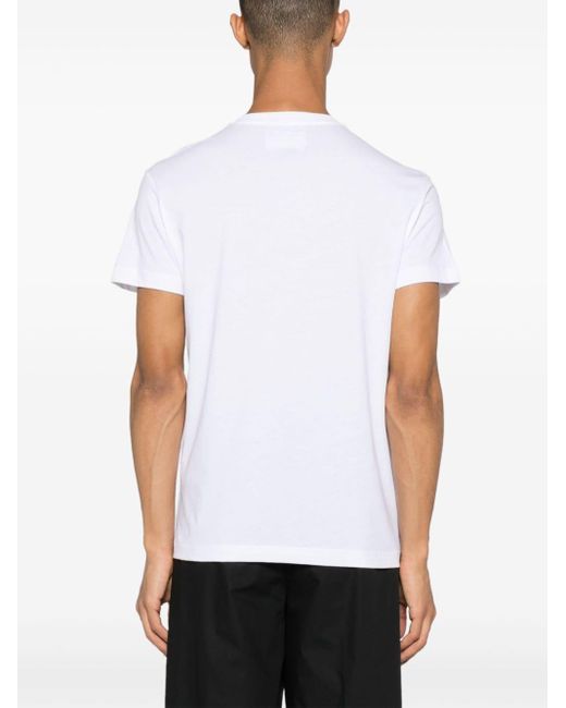 Camiseta con logo estampado Versace de hombre de color White