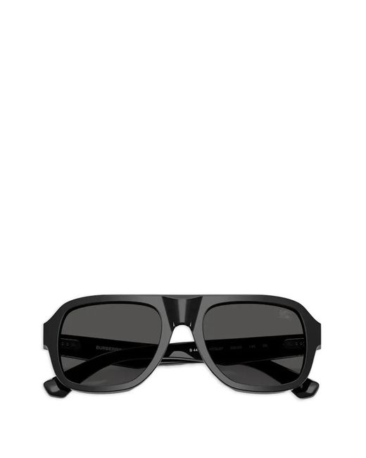 Burberry Black Pilot-Frame Sunglasses for men
