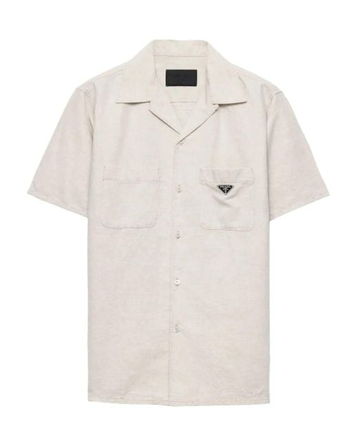 Prada Overhemd Met Email Logo in het White voor heren