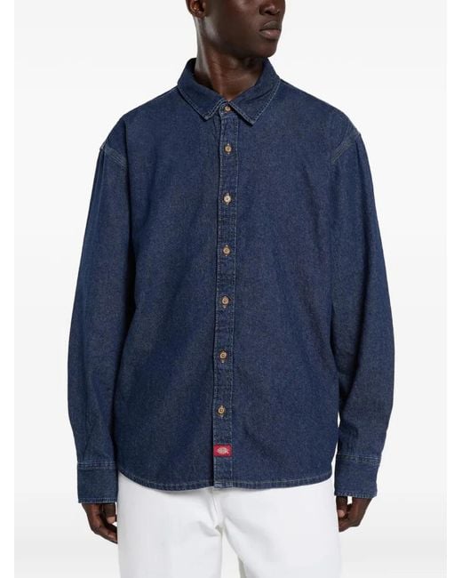 Dickies Blue Lightweight Denim Shirt for men