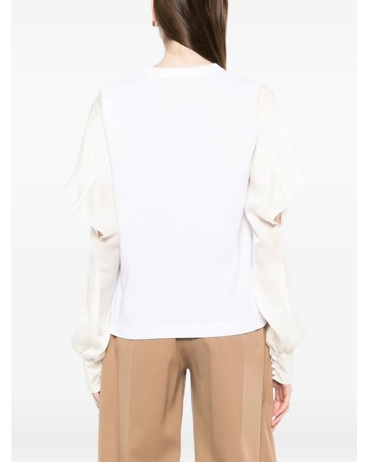 Sacai Purple Panelled T-Shirt