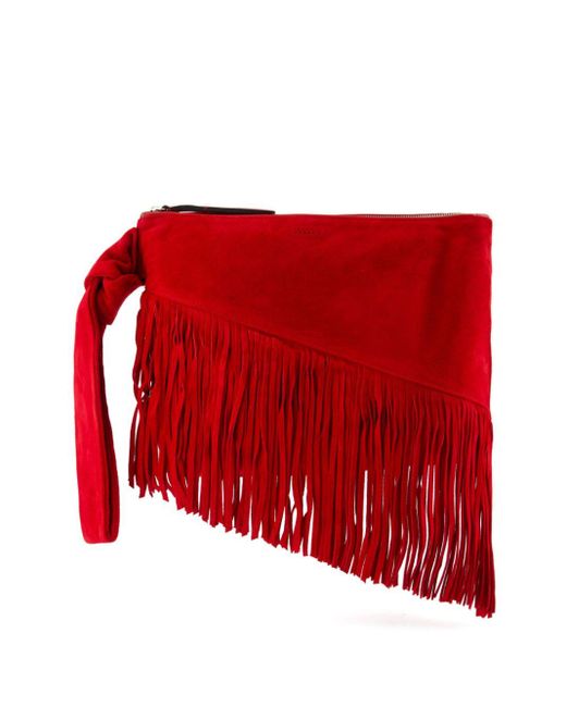 Isabel Marant Red Faro Clutch Bag