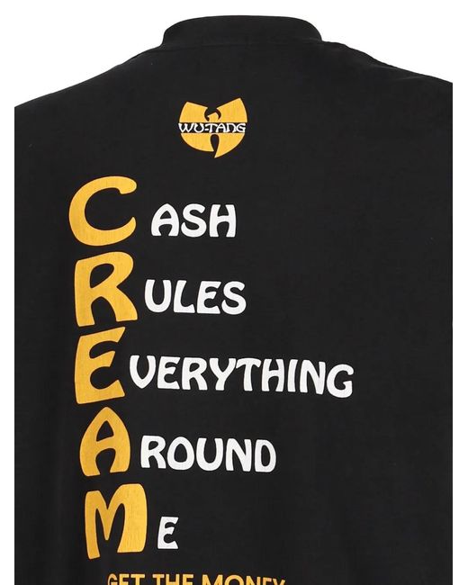 NUBIAN Black X Wu-Tang Clan C.R.E.A.M. T-Shirt for men