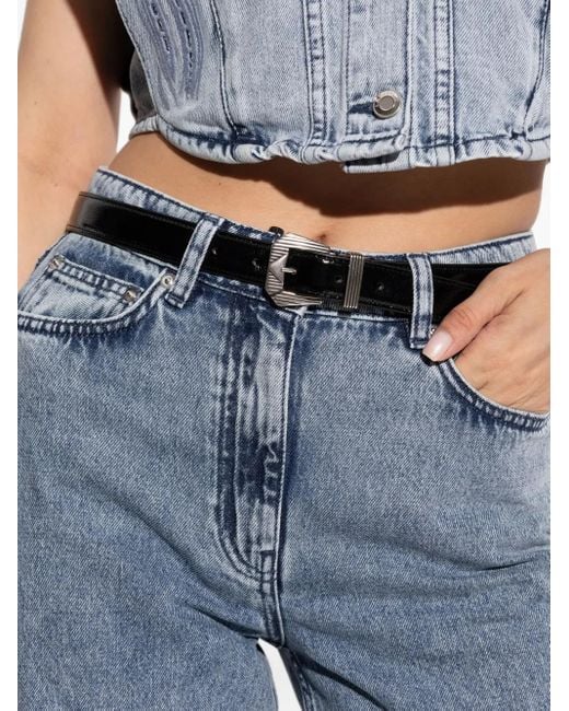 IRO White Patent-Leather Belt