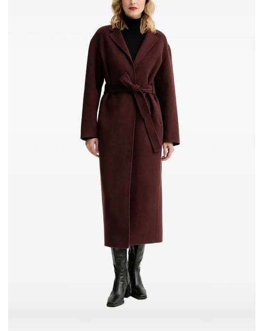 Filippa K Red Alexa Tie-Waistline Coat