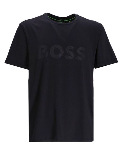 Camiseta Active con logo estampado Boss de hombre de color Black