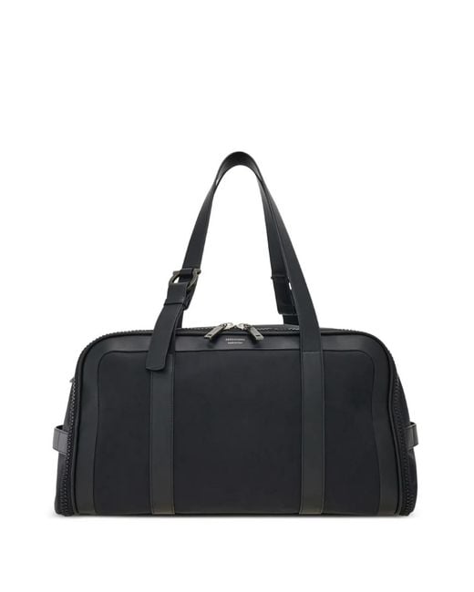 Ferragamo Black Foldable Holdall for men