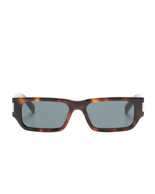 Gafas de sol New Wave con montura rectangular Saint Laurent de hombre de color Gray