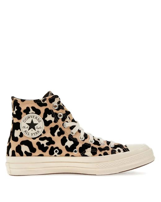 Converse Brown Chuck 70 Leopard-Print Sneakers