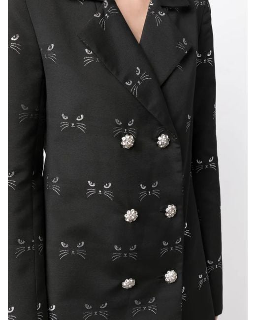 Macgraw Black Doppelreihiger Blazer