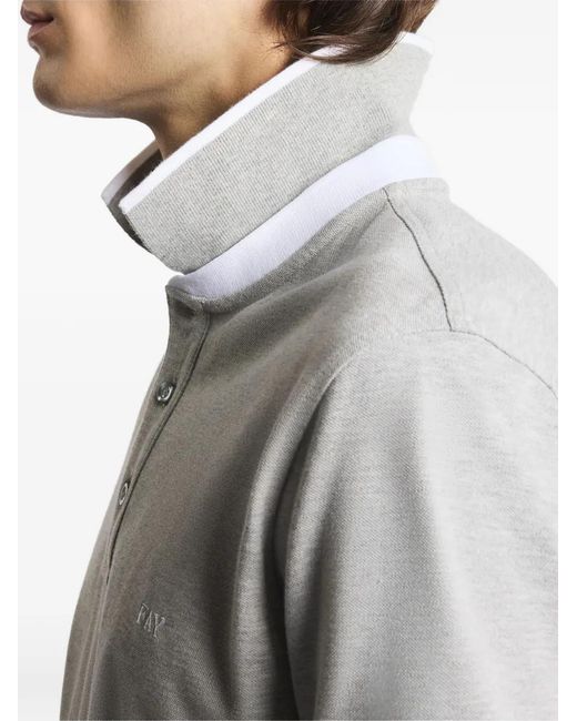 Fay Gray Logo Polo Shirt for men