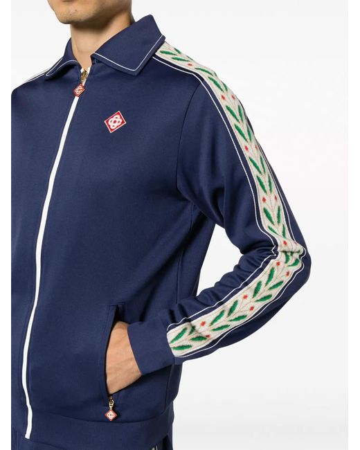 Casablanca Blue Laurel Track Jacket for men