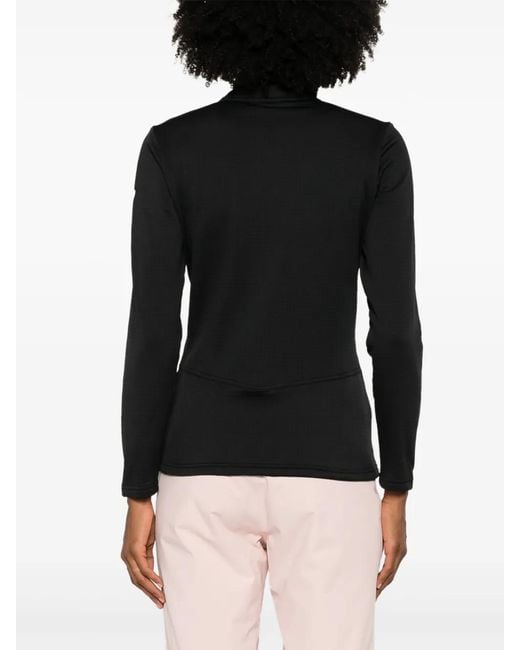 Rossignol Black Stretch Jersey Fleece Ski Jacket