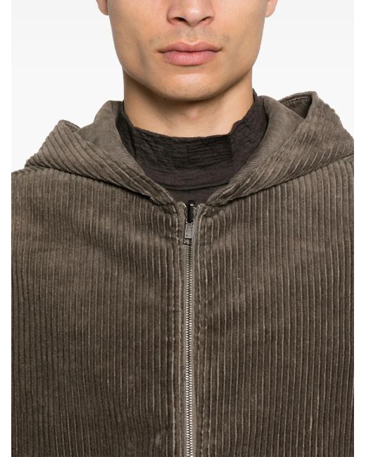 Transit Brown Corduroy Reversible Jacket for men