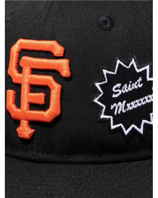 SAINT Mxxxxxx Black X New Era X Mlb Giants Cap