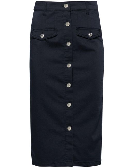 Liu Jo Blue High-waisted Skirt