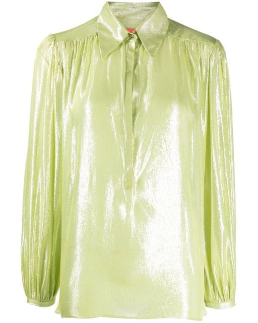 Manning Cartell Cotton Neon Heart Blouse in Green | Lyst