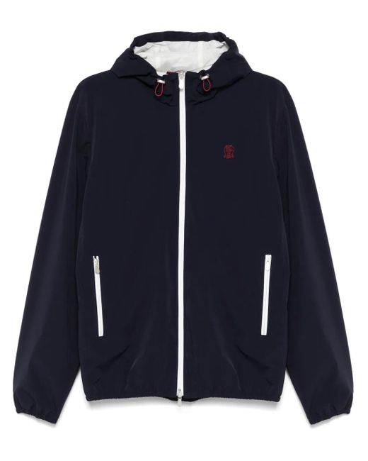 メンズ Brunello Cucinelli フーデッド ジャケット Blue
