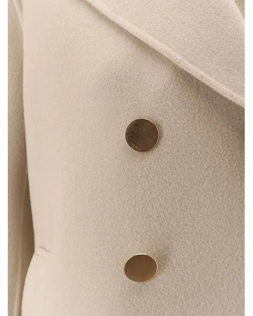 Max Mara Natural Veste Rayée À Boutonnière Croisée