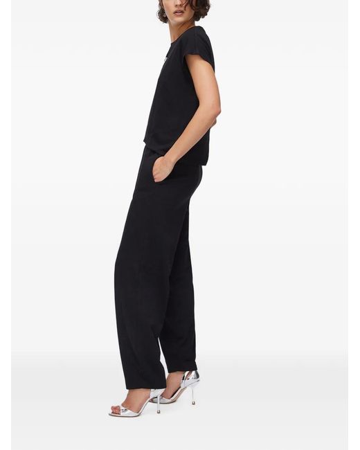 Liu Jo Black Fleece Balloon Trousers