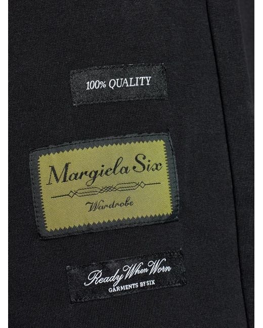 MM6 by Maison Margiela Black Patch-Detail Shorts for men