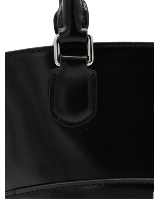Borsa A Secchiello Lucida Con Fiocco di Self-Portrait in Black