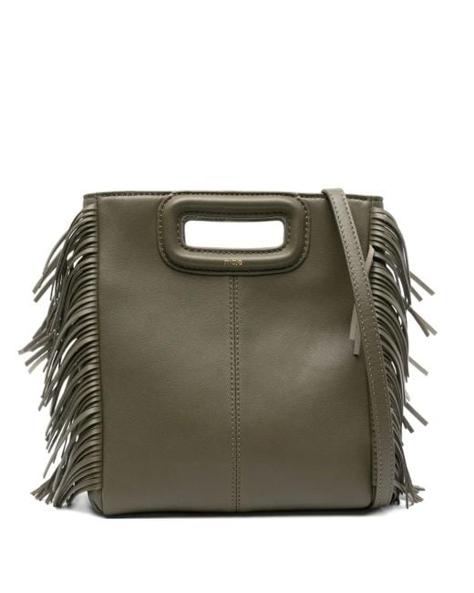 Maje Green Small M Tote Bag