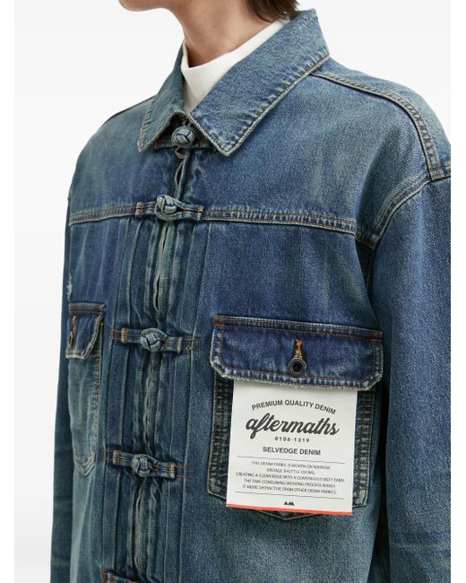 Veste En Jean À Patch Logo AFTERMATHS pour homme en coloris Blue