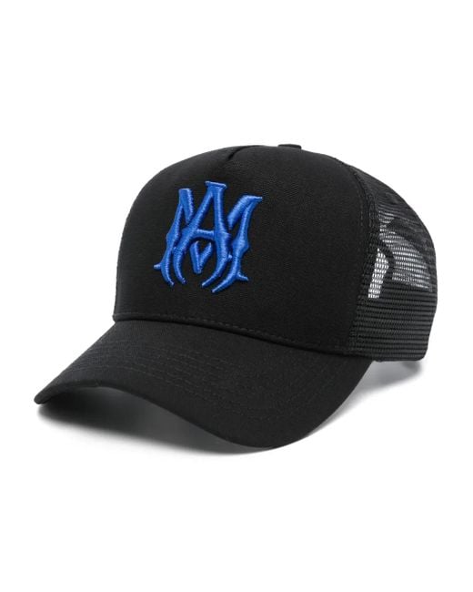 Amiri Blue Logo-Embroidered Trucker Cap for men