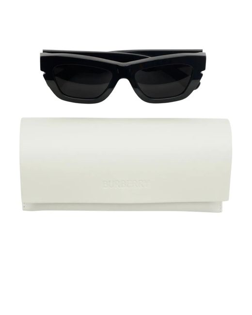 Burberry Gray Inlaid Cat-Eye Sunglasses