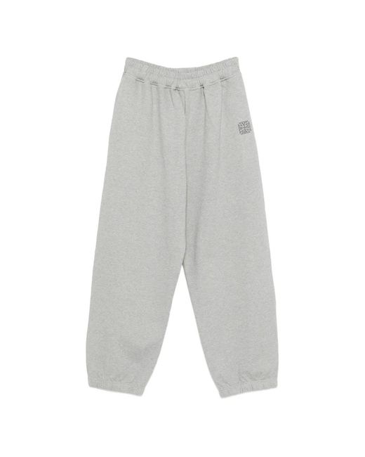 Vetements White Pantalon De Jogging Effet Chiné for men