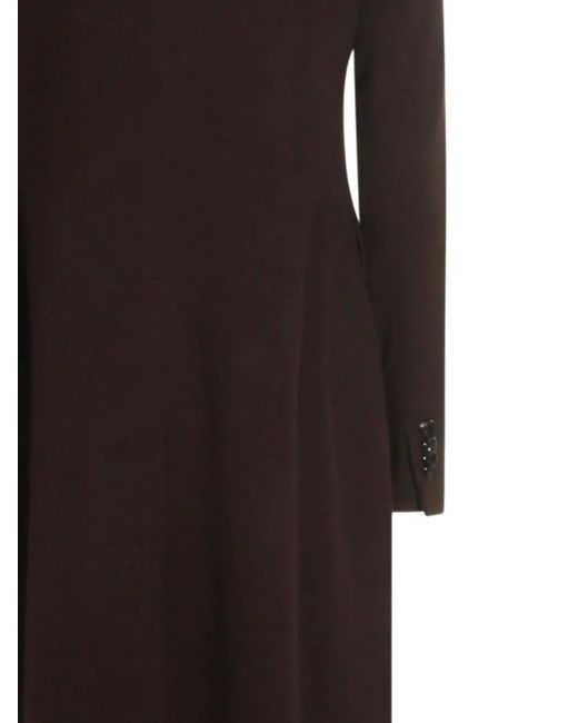 Tagliatore Black Virgin Wool And Cashmere Coat