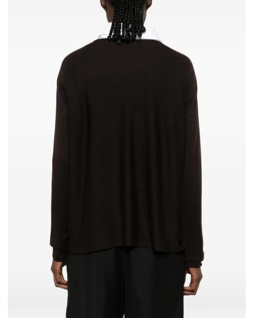 19.61 MILANO Black Long-Sleeve Sweater