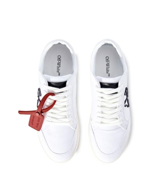 Off-White c/o Virgil Abloh Vulcanized Canvas Sneakers in het White voor heren