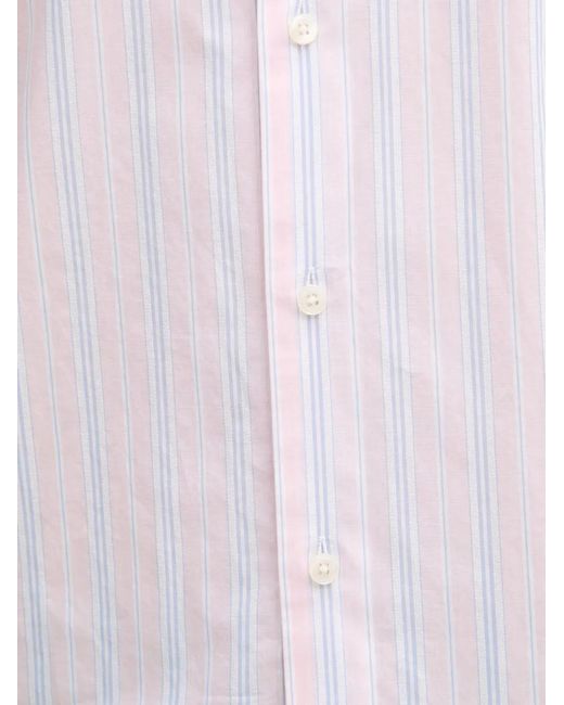Gant White Striped Long-Sleeve Shirt for men