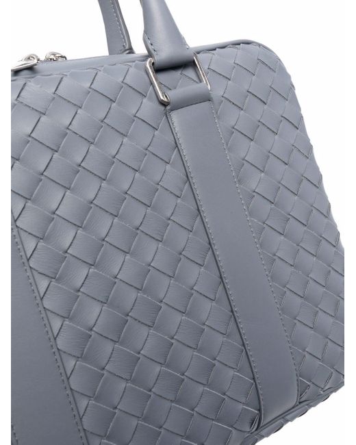 Bottega Veneta レザー ウーブン Pcバッグ カラー グレー メンズ Lyst