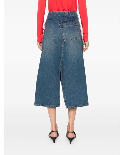 Victoria Beckham デニム Aラインスカート Blue