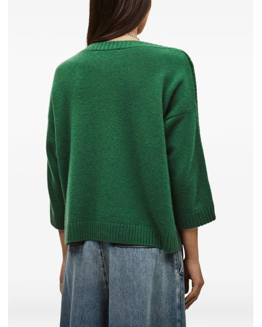 Pull Classy À Manche Boutonnée Ba&sh en coloris Green