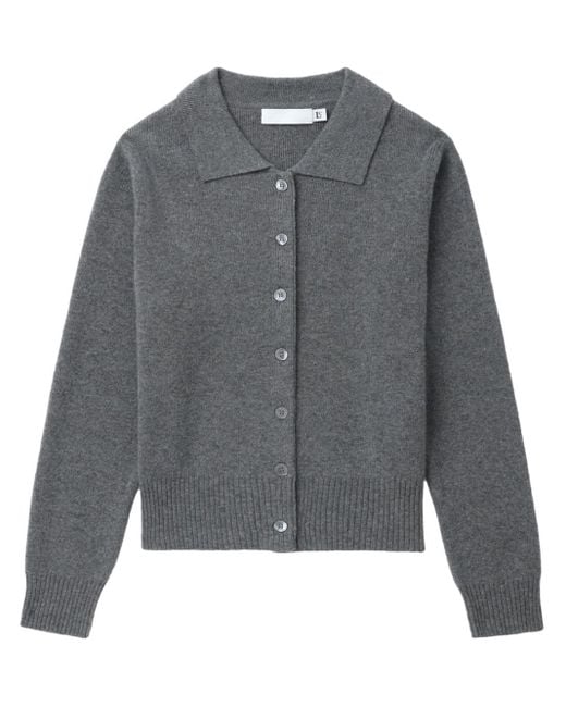 Low Classic Gray Wool-blend Cardigan